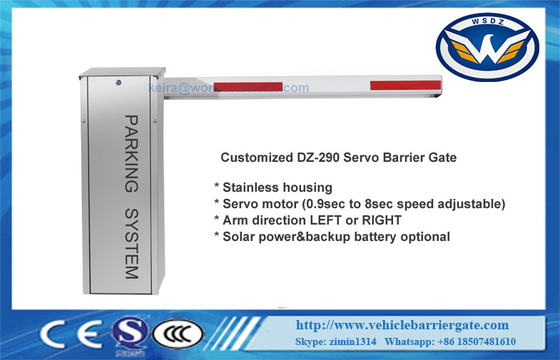 quality Stainless 200W Servo Motor Traffic Barrier Gate 10 Millions Lifetime With Anti Collision factory